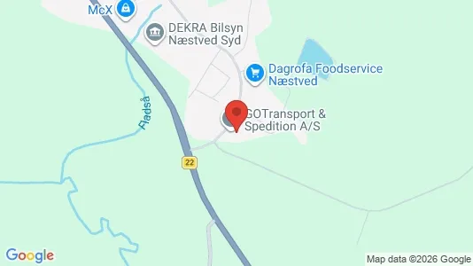 Lagerlokaler til leje i Næstved - kort over placeringen
