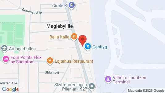 Lagerlokaler til leje i Brønshøj - kort over placeringen