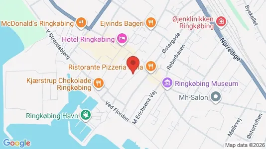 Lagerlokaler til leje i Ringkøbing - kort over placeringen