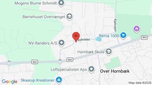 Lagerlokaler til leje i Randers NV - kort over placeringen