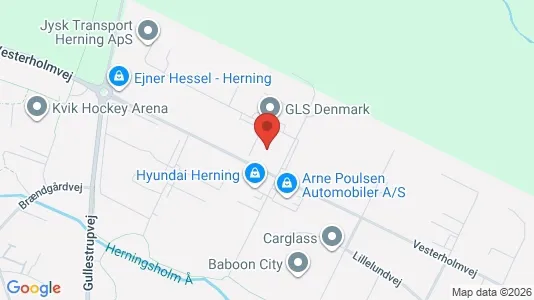 Lagerlokaler til salg i Herning - kort over placeringen