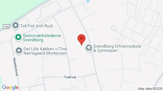 Lagerlokaler til salg i Svendborg - kort over placeringen