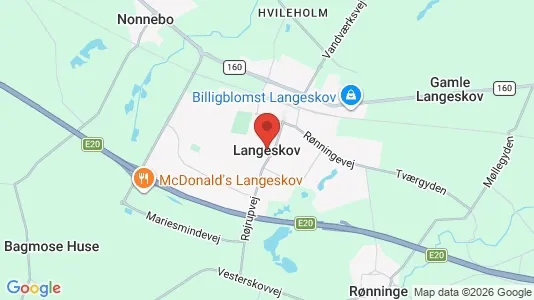 Lagerlokaler til salg i Langeskov - kort over placeringen