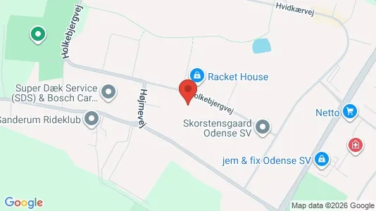 Lagerlokaler til salg i Odense SV - kort over placeringen