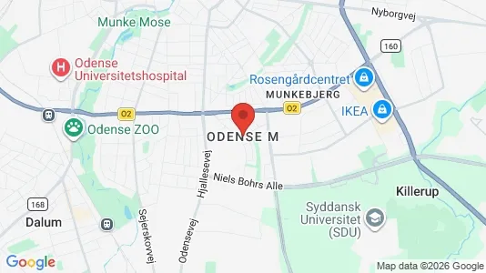Lagerlokaler til leje i Odense M - kort over placeringen
