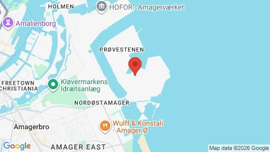 Lagerlokaler til leje i København S - kort over placeringen