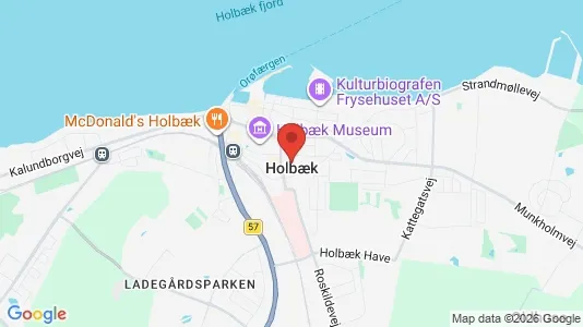 Lagerlokaler til leje i Holbæk - kort over placeringen
