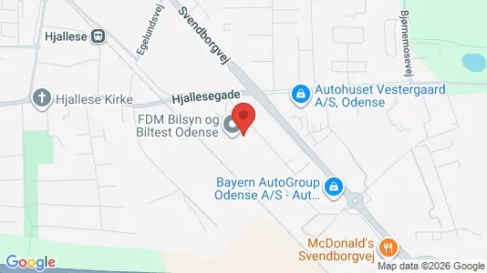 Kontorlokaler til leje i Odense S - kort over placeringen