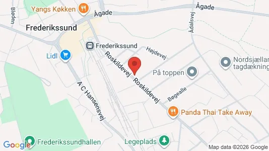 Lagerlokaler til leje i Frederikssund - kort over placeringen