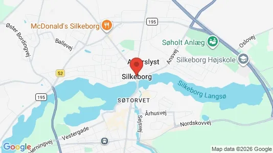 Garager til leje i Silkeborg - kort over placeringen