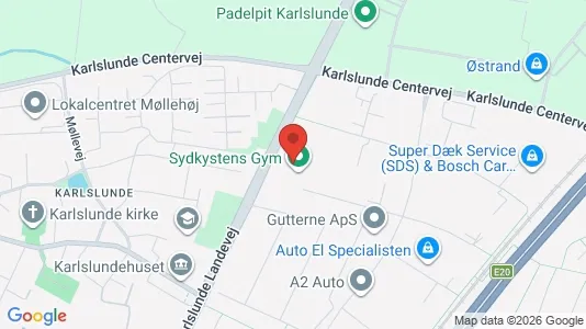 Lagerlokaler til salg i Karlslunde - kort over placeringen