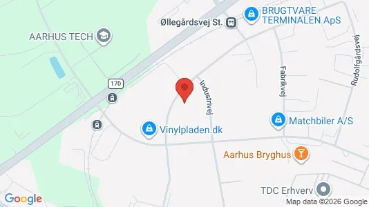 Lagerlokaler til leje i Viby J - kort over placeringen