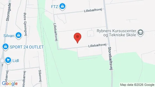 Lagerlokaler til leje i Esbjerg N - kort over placeringen