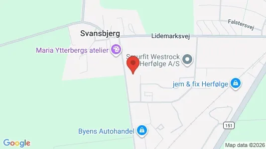 Lagerlokaler til leje i Herfølge - Foto fra Google Street View