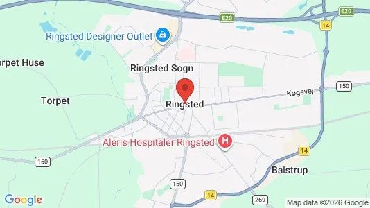 Lagerlokaler til leje i Ringsted - kort over placeringen