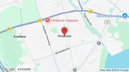 Erhvervsgrunde til leje i Hvidovre - kort over placeringen