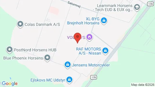 Lagerlokaler til leje i Horsens - Foto fra Google Street View