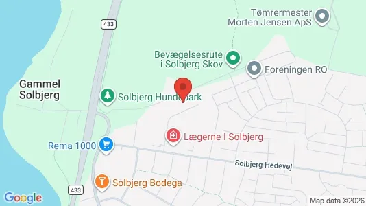 Kontorlokaler til leje i Solbjerg - kort over placeringen