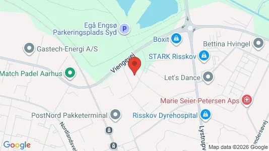 Lagerlokaler til leje i Risskov - kort over placeringen